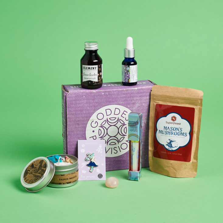 all items in the february goddess provisions box