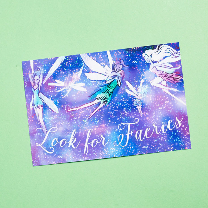 info card for february goddess provisions box