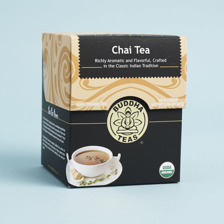 Buddha Teas Chai Tea box