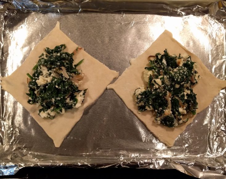 filling in raw dough