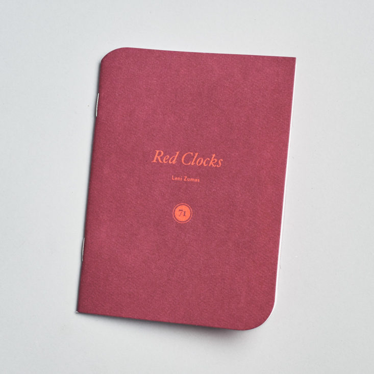 booklet of book information