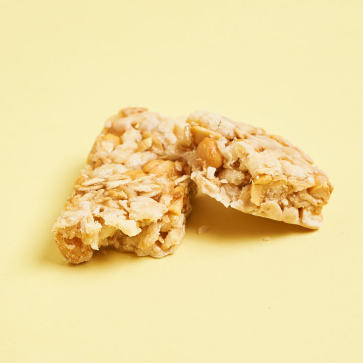 granola bar broken in half