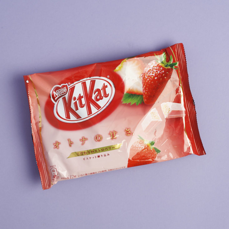 bag of japanese strawberry kitkats