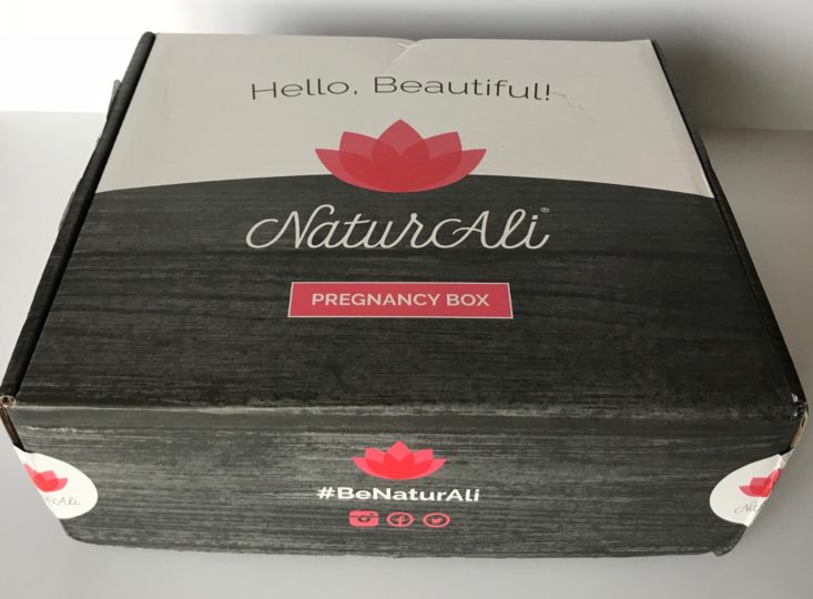 Naturali Trimester 3 Pregnancy Box Review- February 2018- box closed