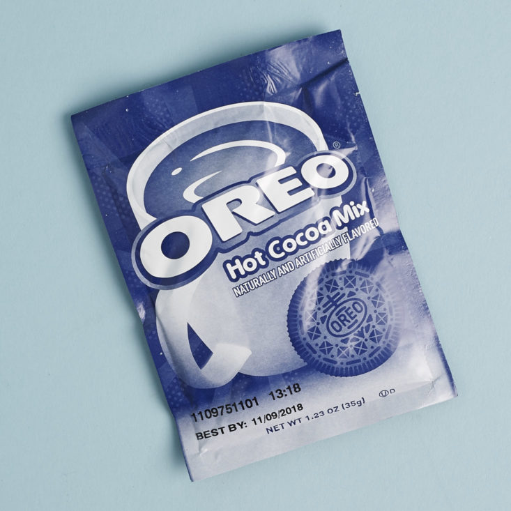 OREO hot cocoa mix packet