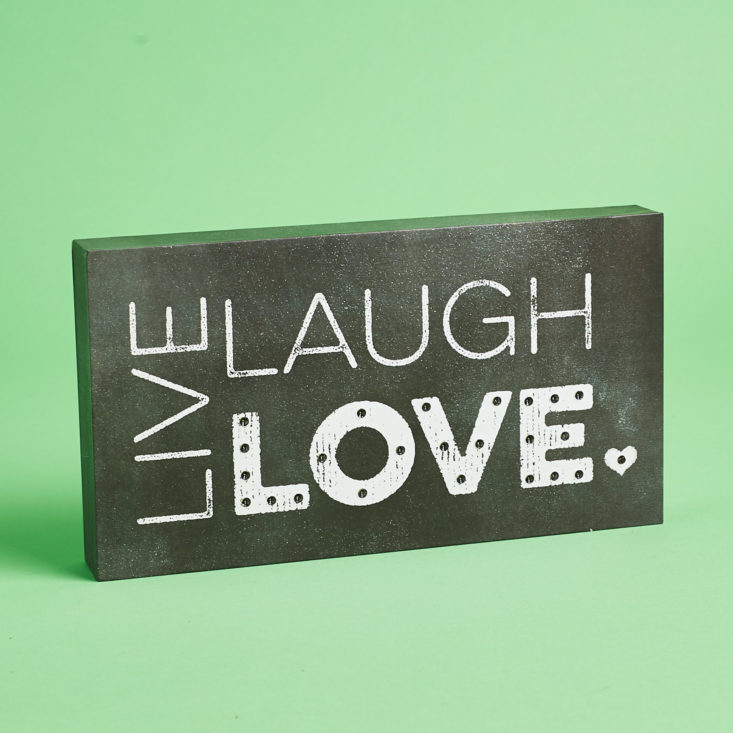 live laugh love shelf decor