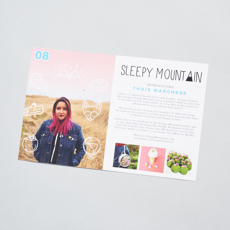 quirky crate featured artist for january 2018
