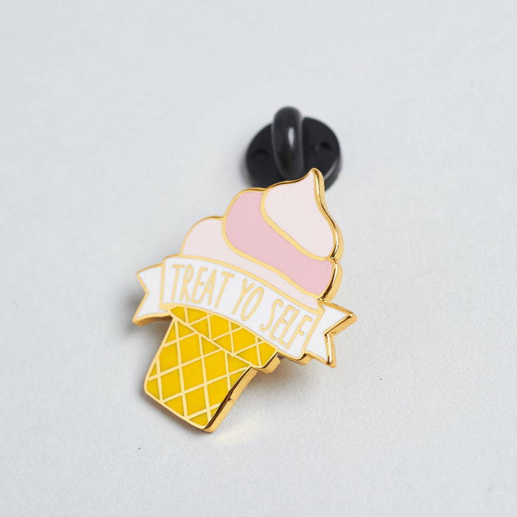 treat yourself ice cream pin