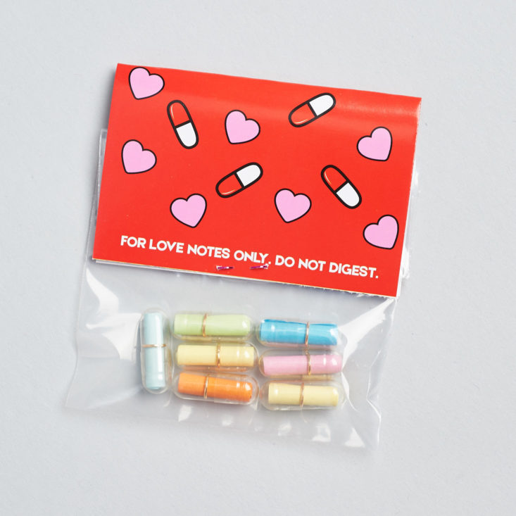 love capsules in package
