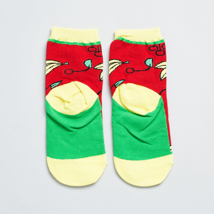 Banana + Cherry Socks by Bokkie, Back