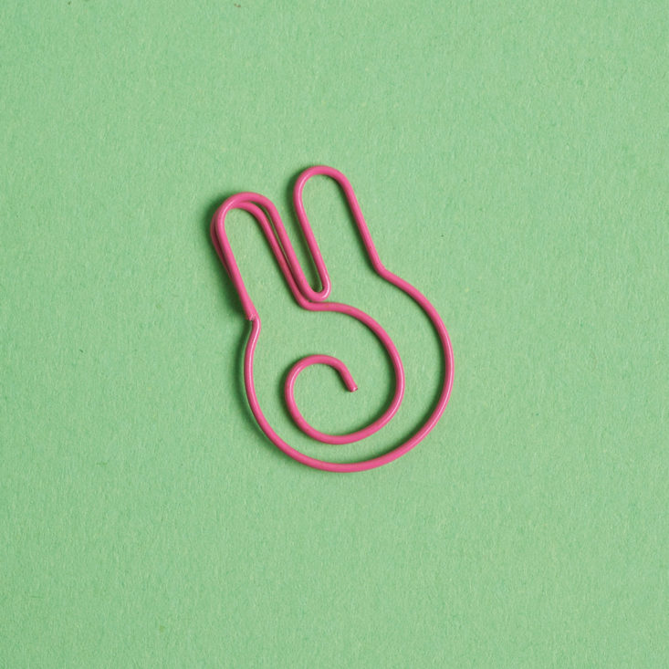 bunny shaped paper clip