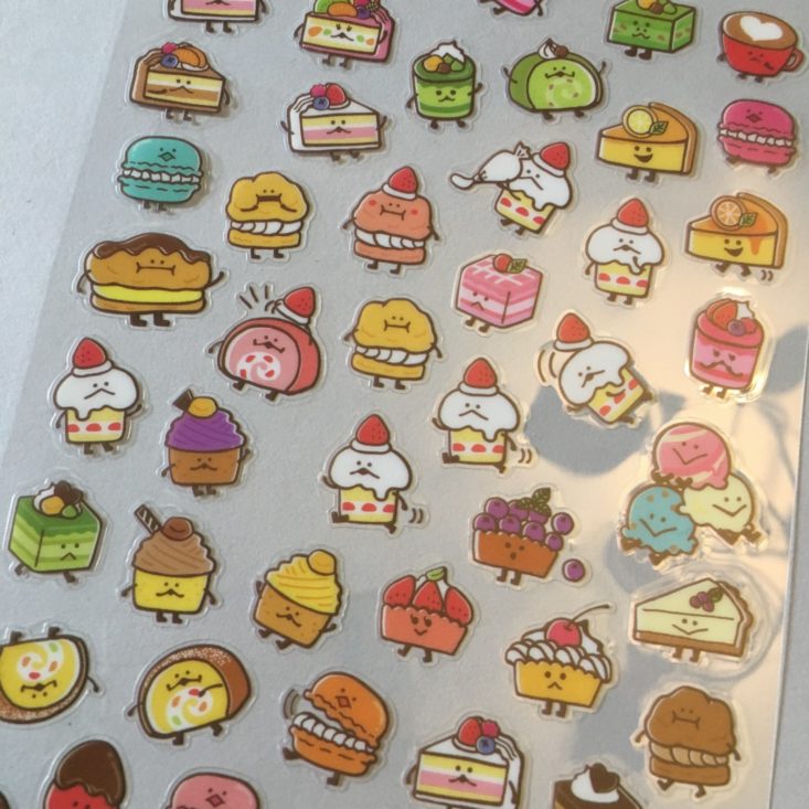 dessert character stickers in Sticky Kit February 2018