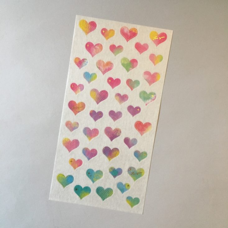 cute heart stickers in Sticky Kit February 2018