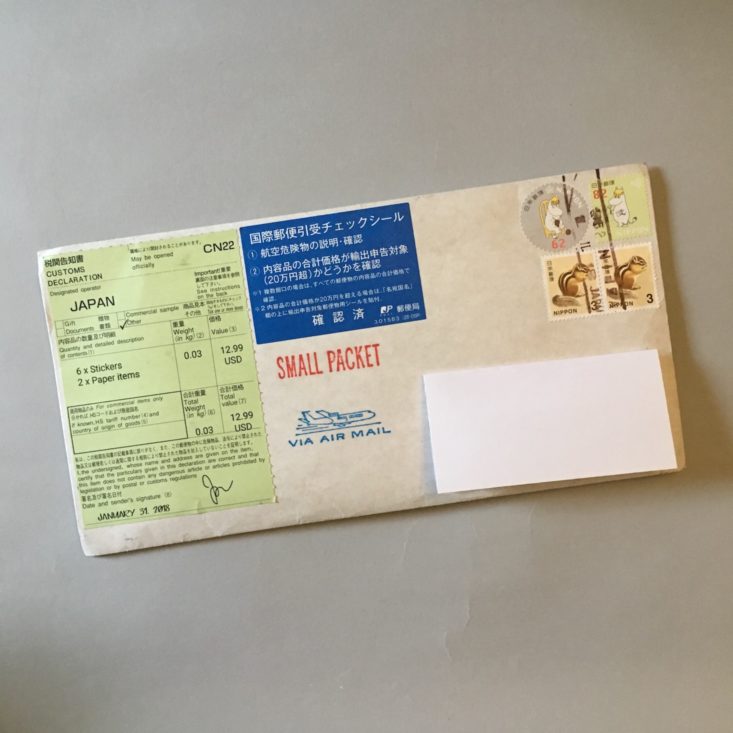 envelope from Sticky Kit February 2018