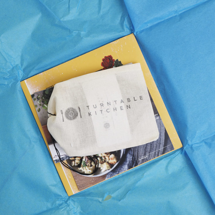 unwrapped contents of Turntable Kitchen Pairings Box