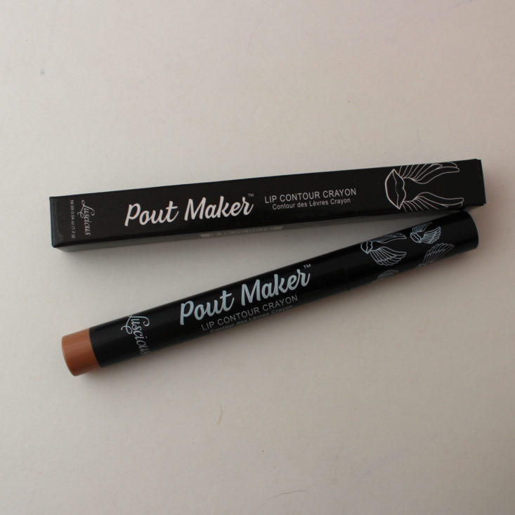 Luscious Cosmetics Pout Maker Lip Contour Crayon in “Perky” 
