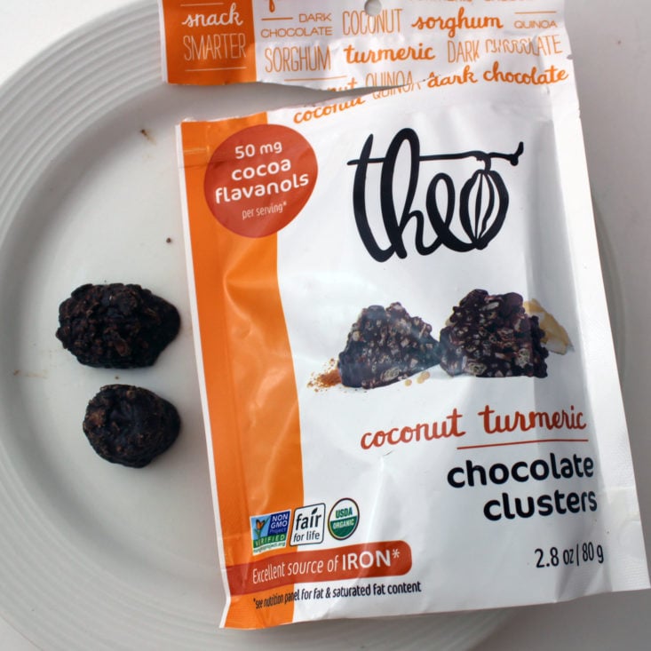 Theo Coconut Turmeric Chocolate Clusters (2.8 oz) 