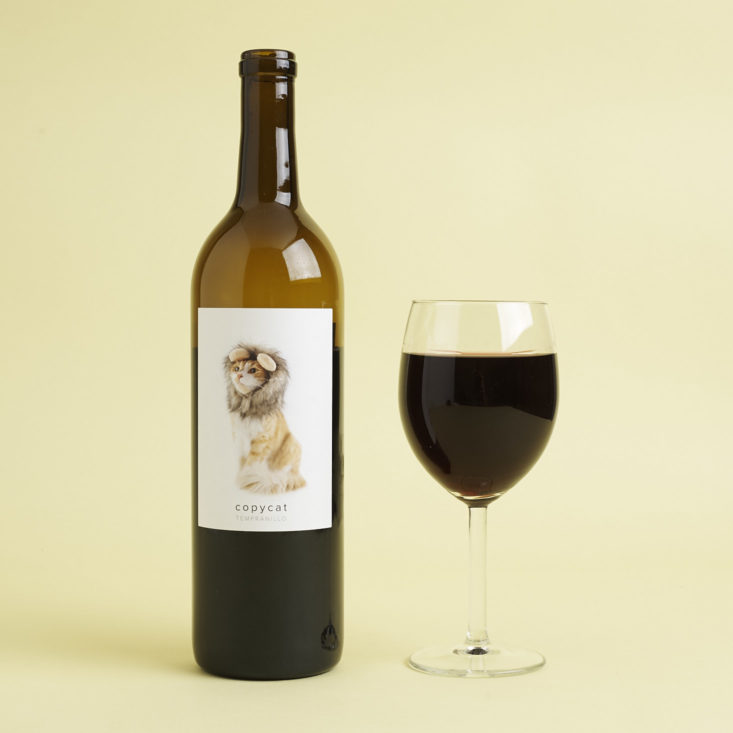 2016 Copycat Tempranillo with glass