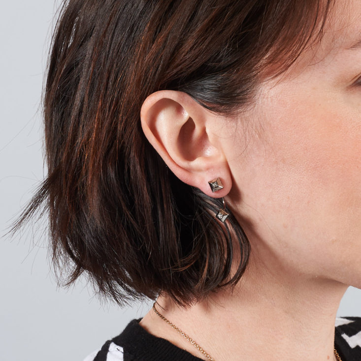 ear jacket on model