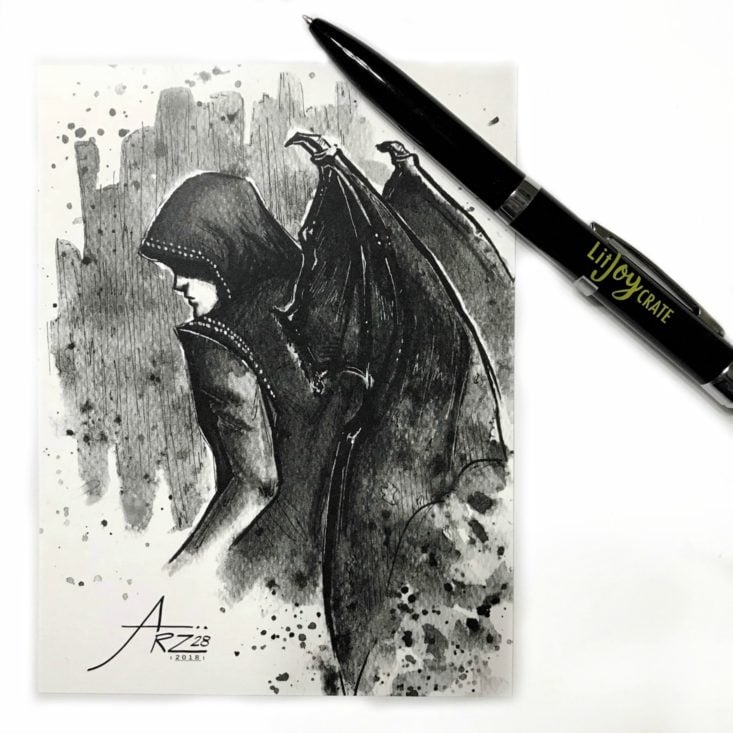 Artist Print and Bat Signal Projector Pen