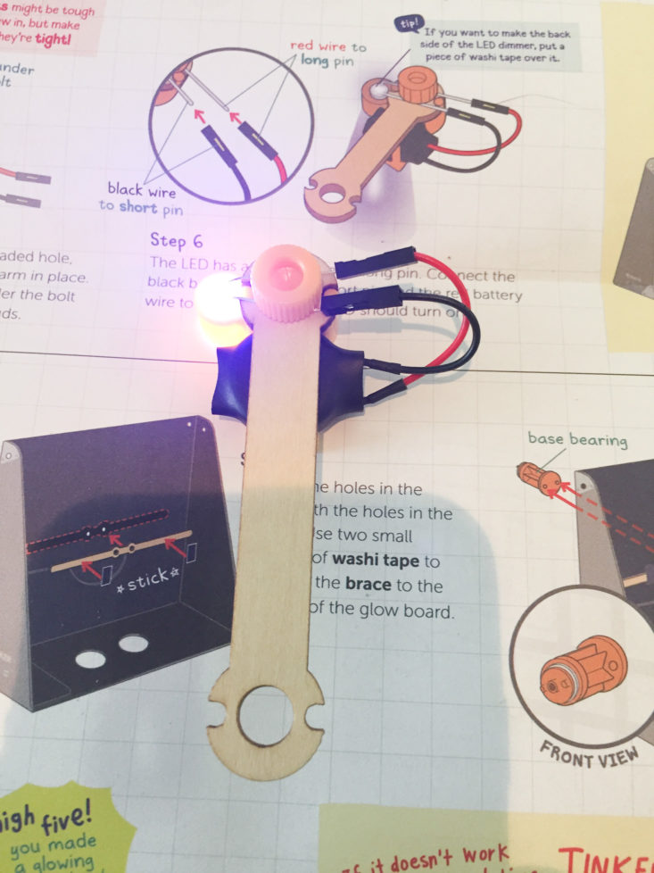 tinker crate glowing pendulum january 2018 process 5