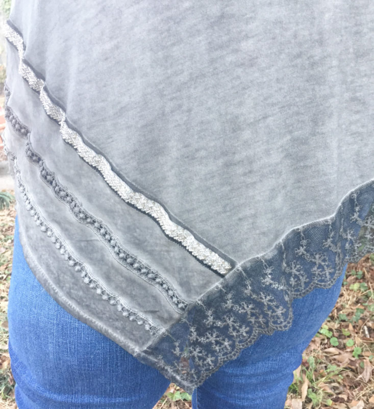 Lace Point Hem Top by Dantelle