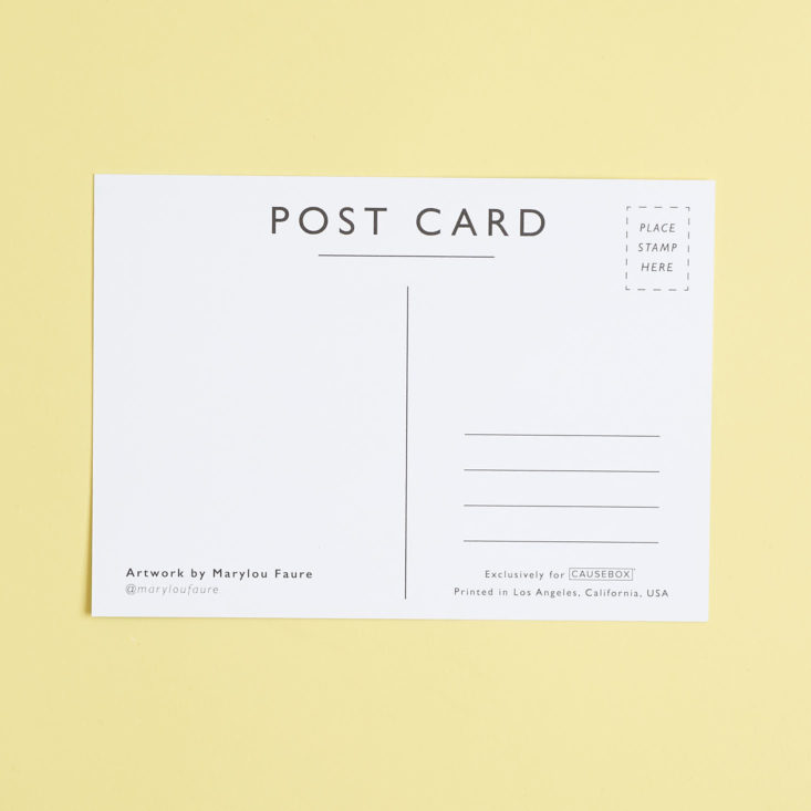 blank postcard