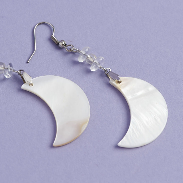 pearlescent moon earrings