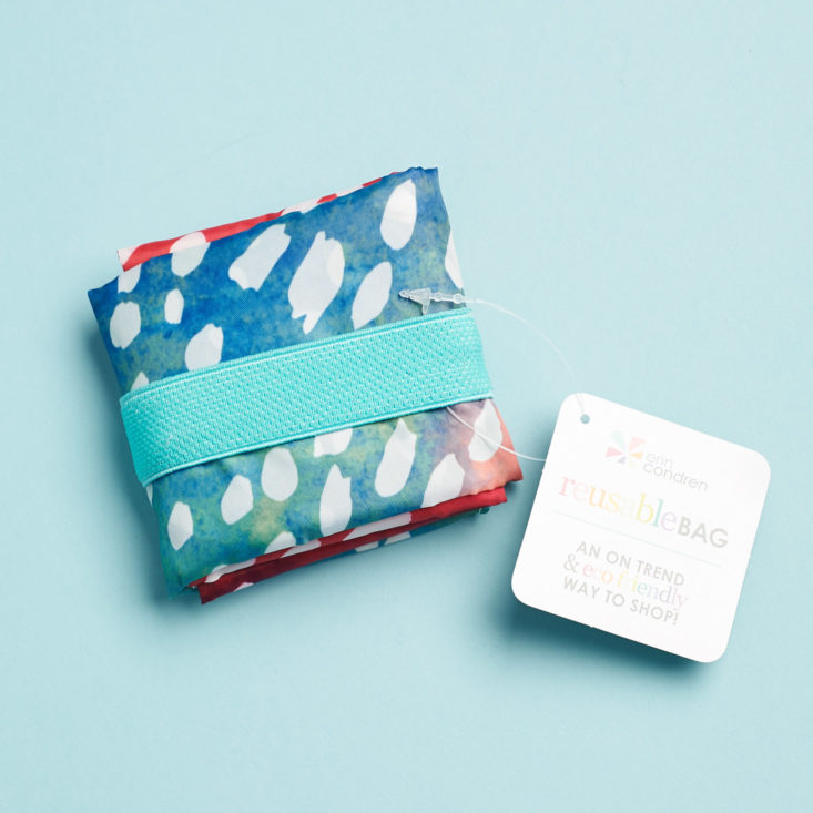 fabric tote bag wrapped in ribbon