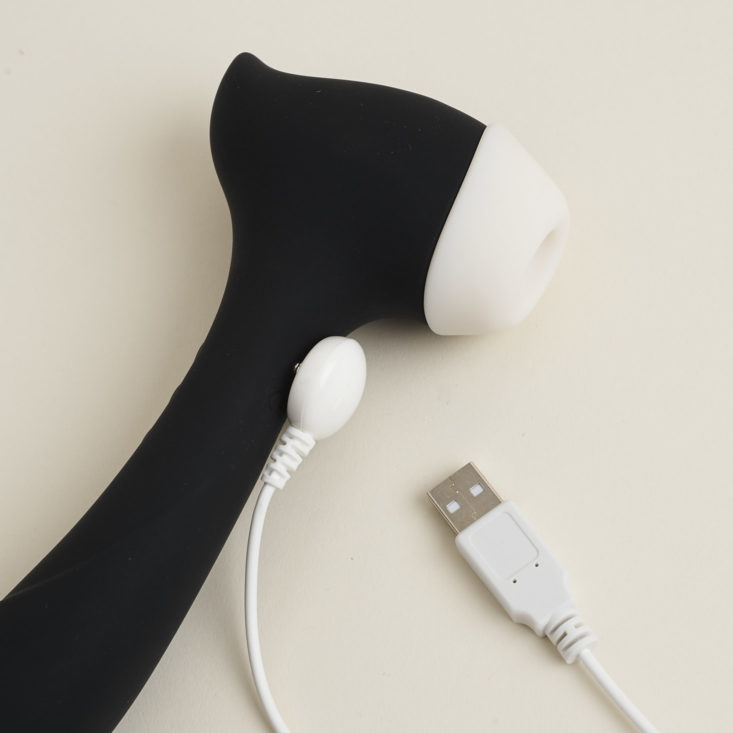 Air Pressure Intimate Stimulator by Aphojoy with charger connected