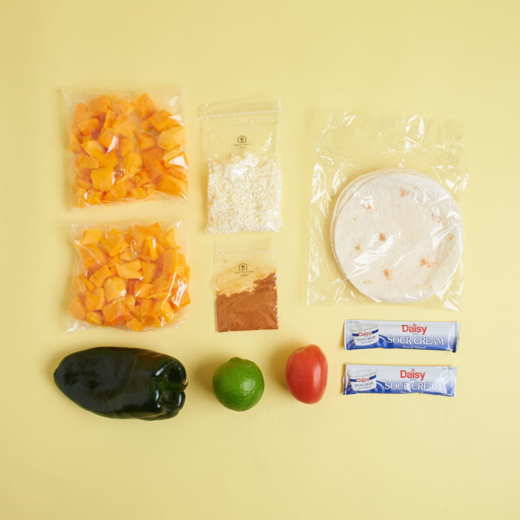 butternut squash taco ingredients