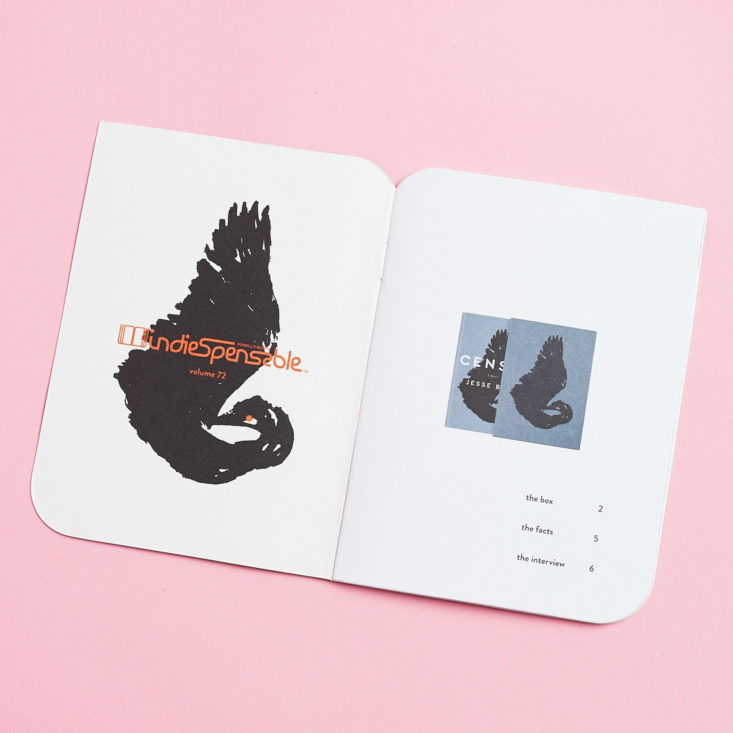 open information booklet for census by jesse ball