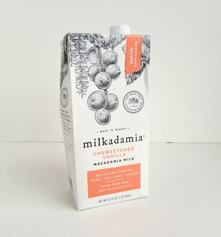 Milkadamia Unsweetened Vanilla Macadamia Milk, 32 fl oz 