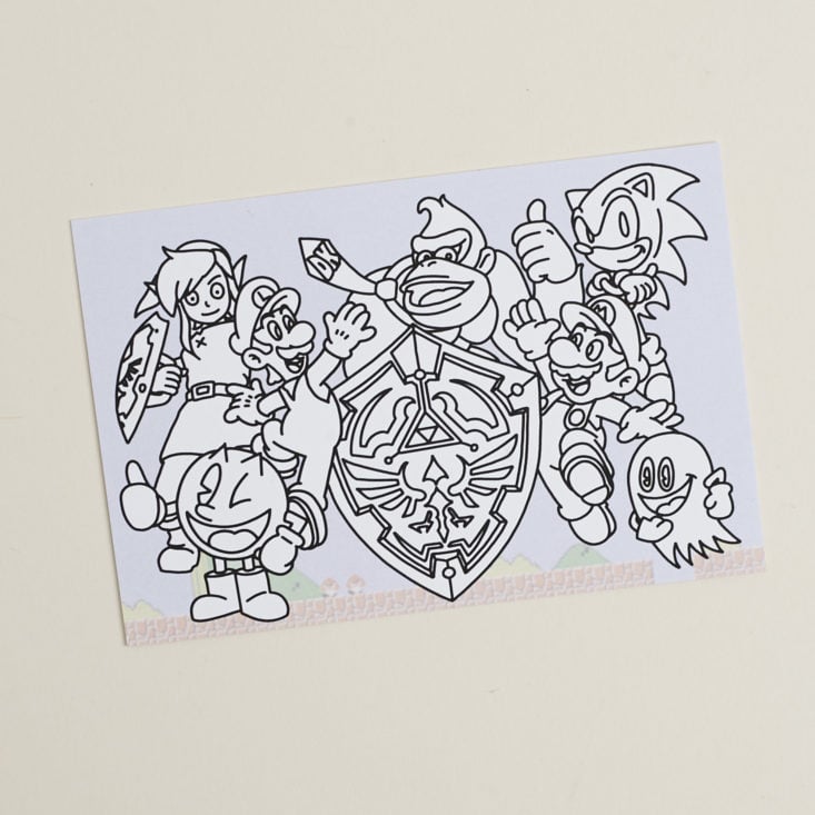 classic video game coloring page