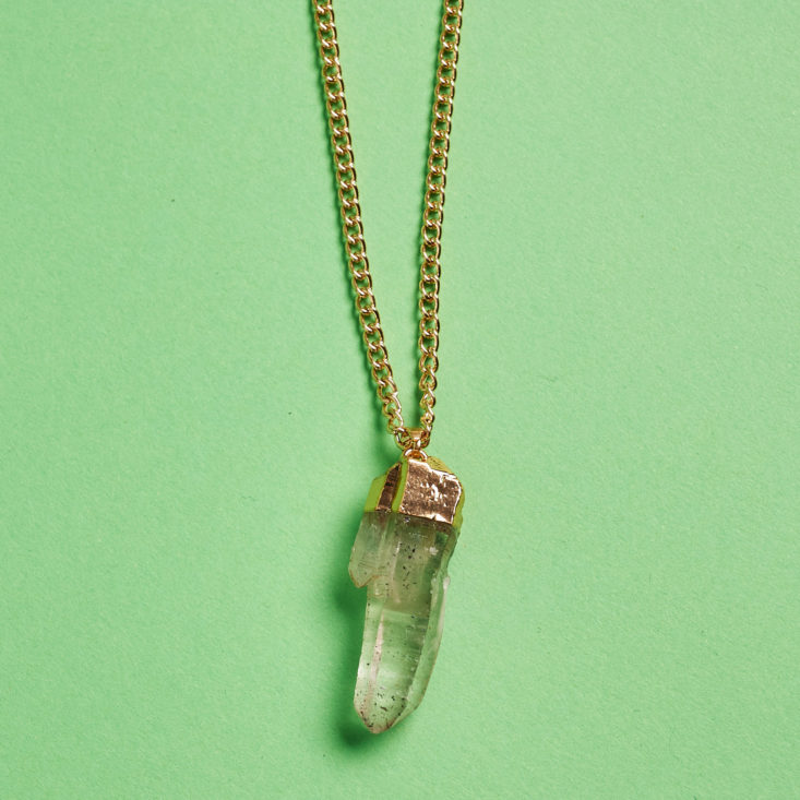 clear crystal pendant