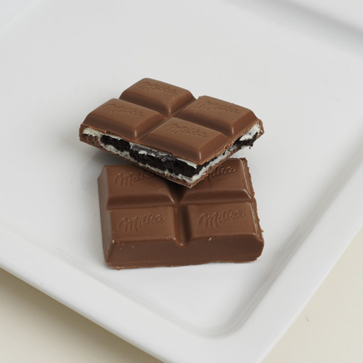 part of a OREO Big Crunch Bar on plate