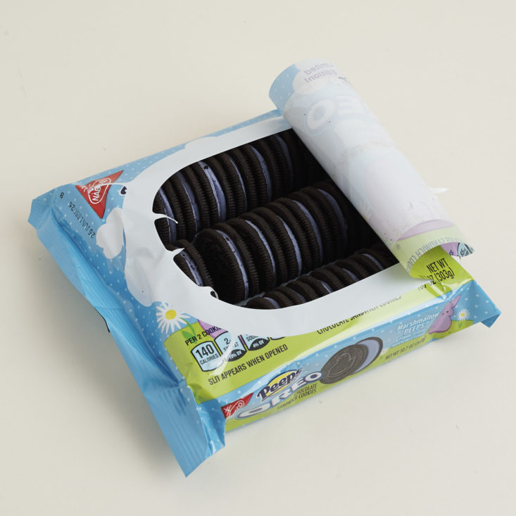 open Limited Edition Peeps OREOs package