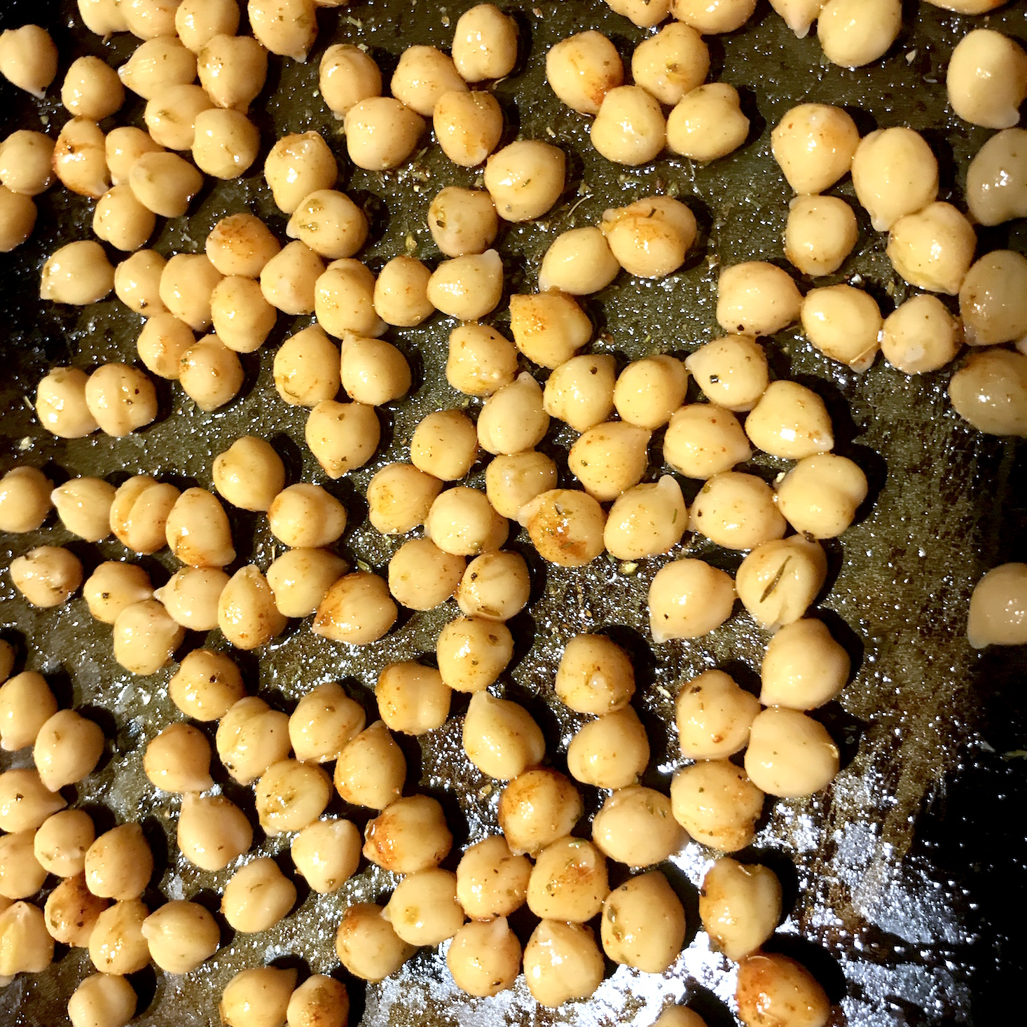 Plated February 2018 - coated chickpeas