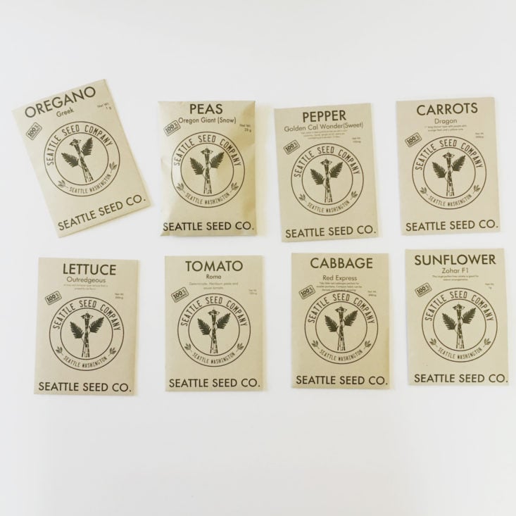 veggie seed packets from Plowbox