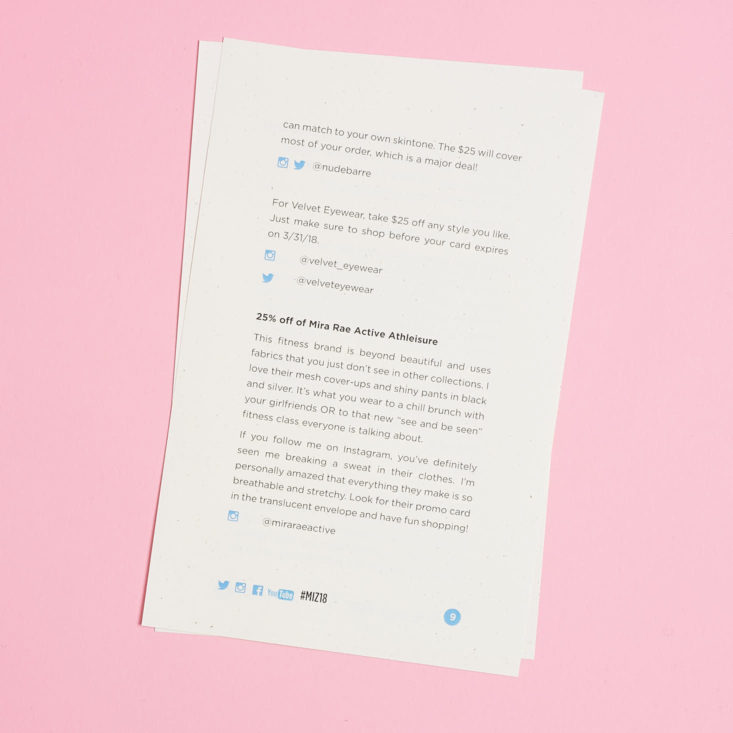 product list