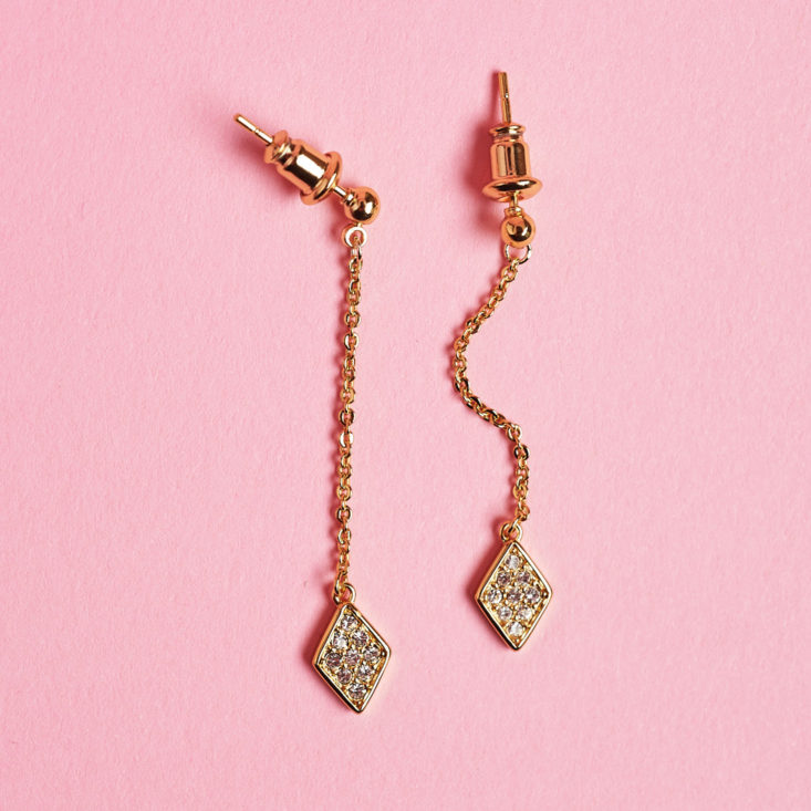 diamond dangling earrings