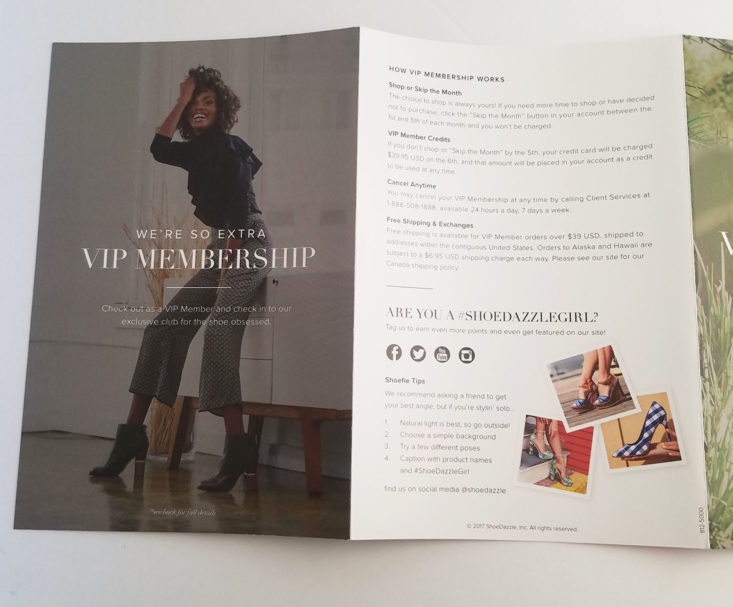 Shoe Dazzle February 2018 0010 - information booklet