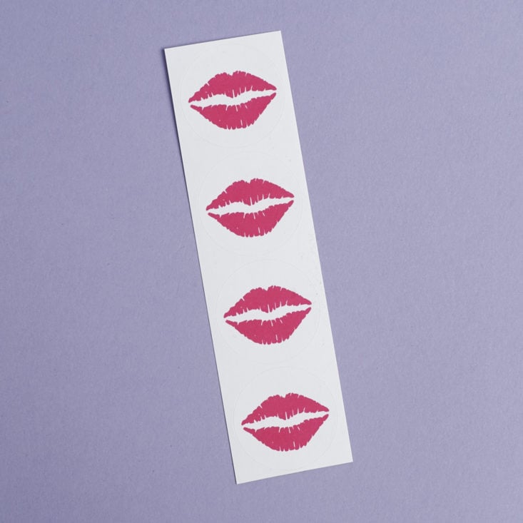 four lips stickers
