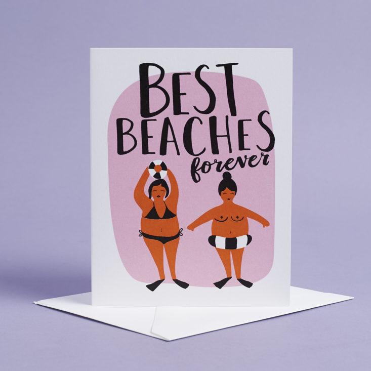 Best Beaches Forever Card with two ladies in bikinis