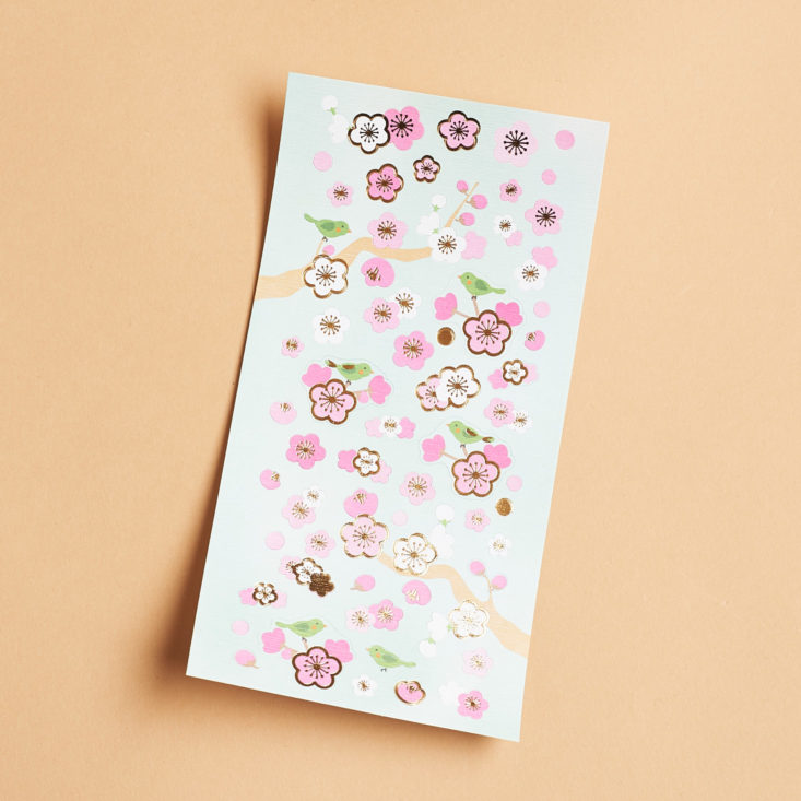 sakura flowers sticker sheet