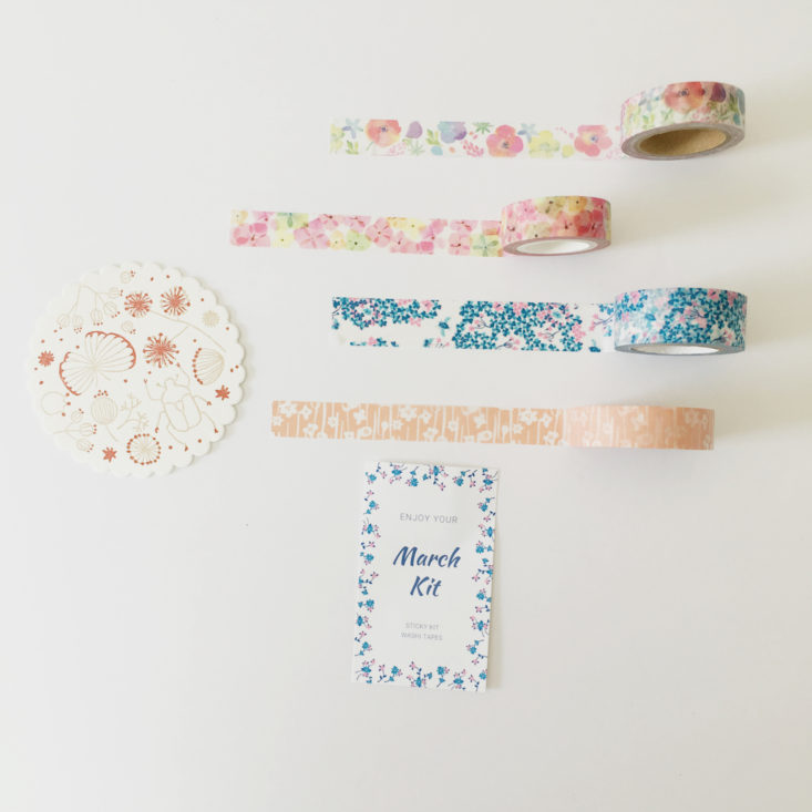 Sticky Kit Washi Tape March 2018 Four Tapes