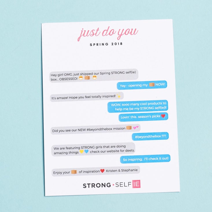 text convo card