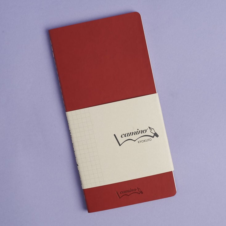 front of Camino A5 slim notebook