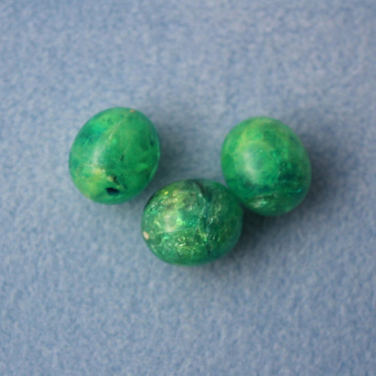 green Acrylic Beads