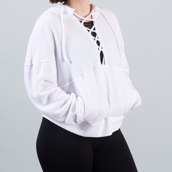 white free people pullover